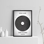 Personalised Anniversary Gift Wedding First Dance Song Print