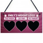 Personalised Weight Loss Sign Motivational Gift Weight Watchers 