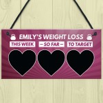 Personalised Weight Loss Sign Motivational Gift Weight Watchers 