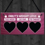 Personalised Weight Loss Sign Motivational Gift Weight Watchers 