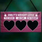 Personalised Weight Loss Sign Motivational Gift Weight Watchers 