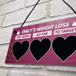 Personalised Weight Loss Sign Motivational Gift Weight Watchers 