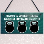 Personalised Weight Loss Sign Motivational Inspirational Gift