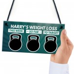 Personalised Weight Loss Sign Motivational Inspirational Gift