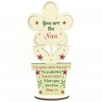 Thank You Gift For Nan Wood Heart Special Birthday Gift For Her 