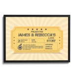 Novelty Valentines Day Anniversary Gift Personalised Framed