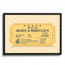 Novelty Valentines Day Anniversary Gift Personalised Framed