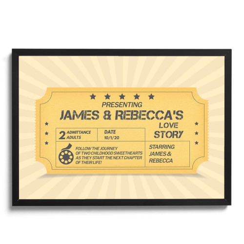 Novelty Valentines Day Anniversary Gift Personalised Framed