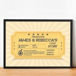 Novelty Valentines Day Anniversary Gift Personalised Framed