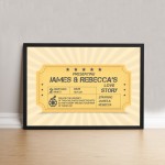Novelty Valentines Day Anniversary Gift Personalised Framed
