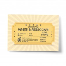 Novelty Valentines Day Anniversary Gift Personalised Ticket