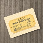 Novelty Valentines Day Anniversary Gift Personalised Ticket