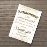 Thank You Best Friend Novelty Friendship Gift Printed Friends