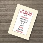 Funny Friend Gift - A4 Best Friend Gifts - Best Friend Sign