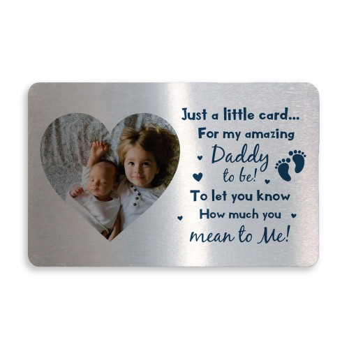 Daddy To Be Gift Metal Wallet Insert Daddy To Be Gift From Bump