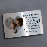 Daddy To Be Gift Metal Wallet Insert Daddy To Be Gift From Bump