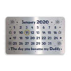 Personalised New Daddy Dad Gift METAL Insert Card For Wallet