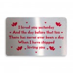 Novelty Valentines Day Gift Metal Wallet Purse Card Gift For Him