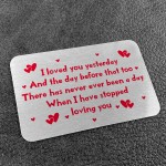 Novelty Valentines Day Gift Metal Wallet Purse Card Gift For Him