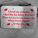 Novelty Valentines Day Gift Metal Wallet Purse Card Gift For Him