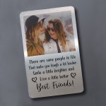 Personalised Metal Wallet Purse Card For Best Friend Novelty