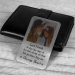 Personalised Best Friend Gift Metal Photo Card For Wallet Purse 
