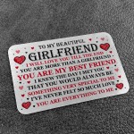 Beautiful Girlfriend Gift For Valentines Day Anniversary Card