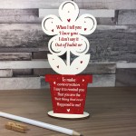 Novelty Wood Flower Gift For Valentines Day Anniversary Present 