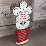 Novelty Wood Flower Gift For Valentines Day Anniversary Present 