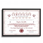 Funny Valentines Gift For Boyfriend Personalised Framed Print