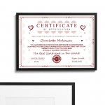 Funny Valentines Gift For Girlfriend Personalised Framed Print