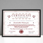 Funny Valentines Gift For Girlfriend Personalised Framed Print