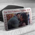 Personalised Picture Wallet Card Insert 1st Valentines Day Gift