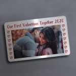Personalised Picture Wallet Card Insert 1st Valentines Day Gift