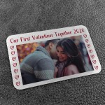 Personalised Picture Wallet Card Insert 1st Valentines Day Gift
