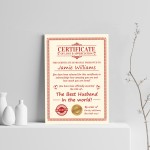 Valentines Gift For Husband Print Personalised Anniversary Gift