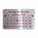 Valentines Gift Metal Wallet Card Anniversary Gift For Couple