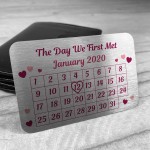 Valentines Gift Metal Wallet Card Anniversary Gift For Couple