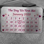 Valentines Gift Metal Wallet Card Anniversary Gift For Couple