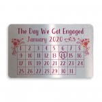 Personalised Engagement Wedding Gift Metal Wallet Purse Card