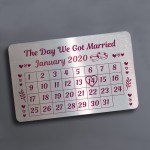 Personalised Anniversary Gift Metal Wallet Card Wedding Gifts