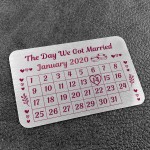 Personalised Anniversary Gift Metal Wallet Card Wedding Gifts
