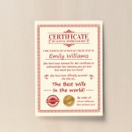 Valentines Gift For Wife Print Personalised Anniversary Gift