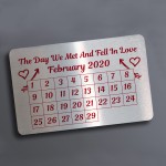 Personalised Metal Wallet Card For Valentines Day Annniversary