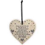 Valentines Day Gift Or Anniversary Gift For Husband Wooden Heart