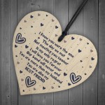 Valentines Day Gift Or Anniversary Gift For Husband Wooden Heart