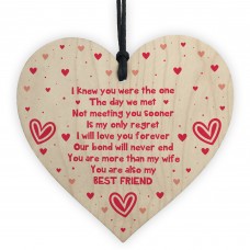 Valentines Day Gift Or Anniversary Gift For Wife Heart Love Gift