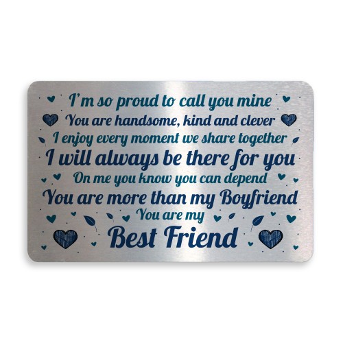 Valentines Gift For Boyfriend Wallet Card Insert Anniversary