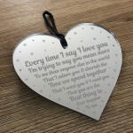 Valentines Gift Keepsake Plaque Valentines Day Anniversary Gift 