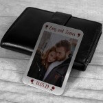 Valentines Anniversary Wedding Gift Wallet Insert Gift For Him